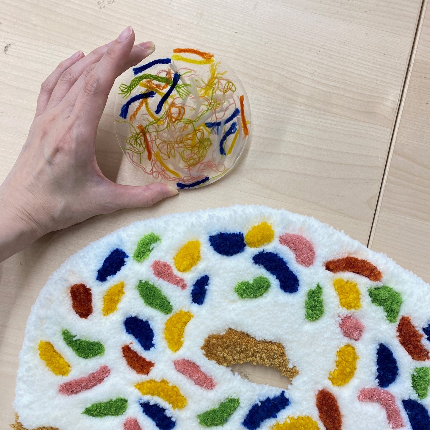Customized Recycled Yarn Resin / Eco-Resin Coaster Add-On