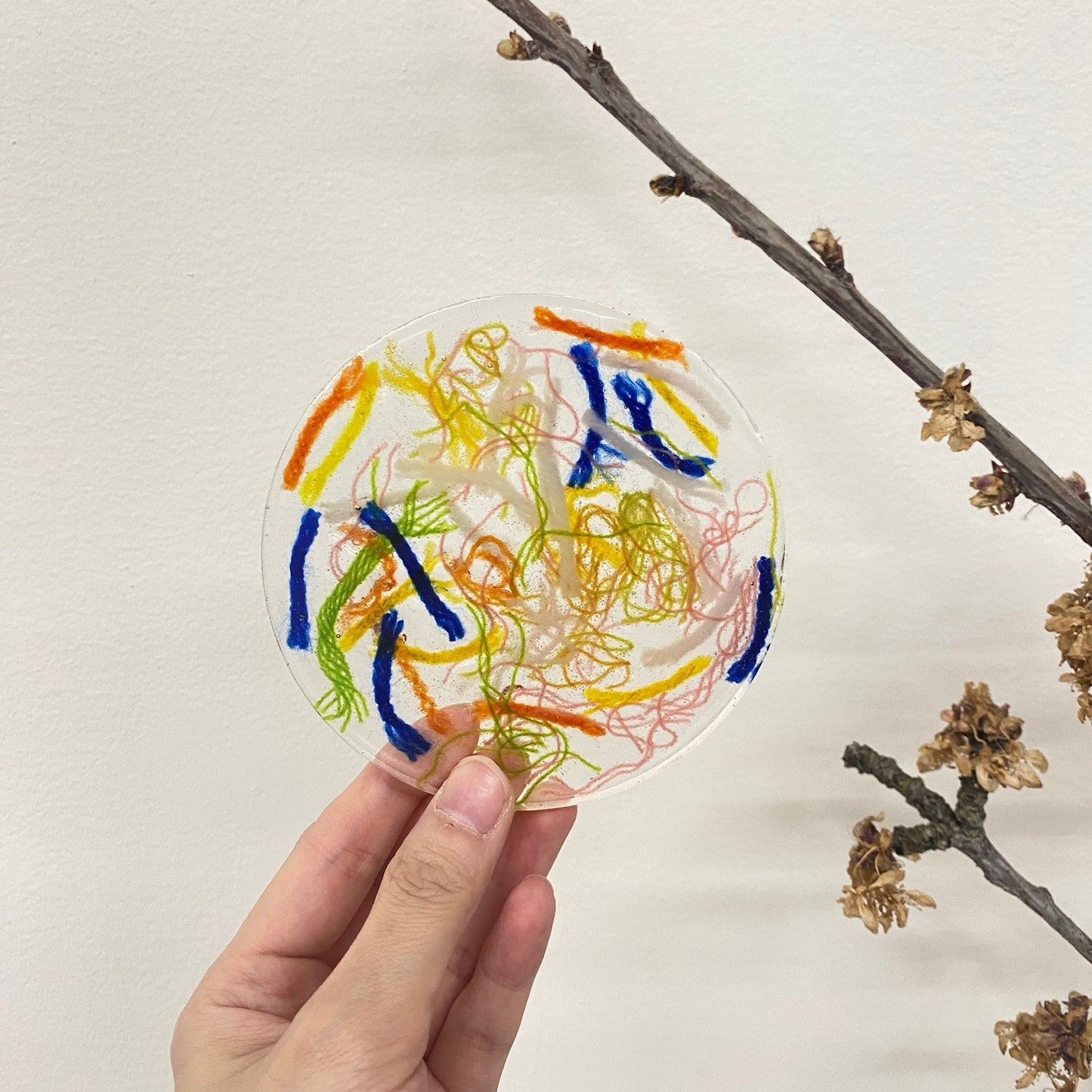 Customized Recycled Yarn Resin / Eco-Resin Coaster Add-On