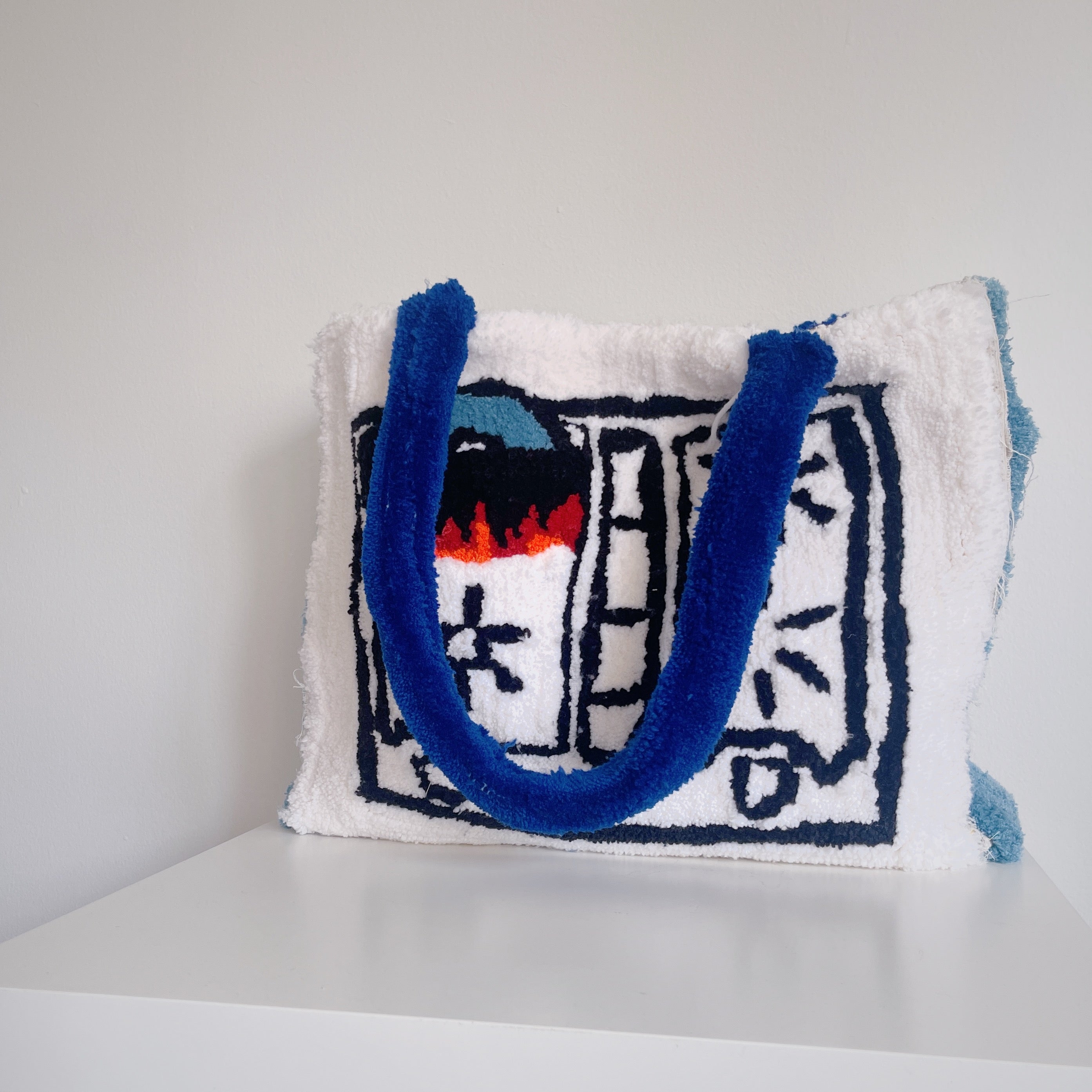 1990s Colorful Tufted Shoulder Bag — Wayward Collection